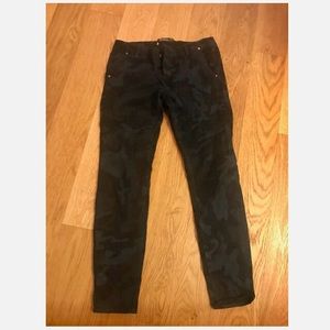 Zara blue camo skinny pants